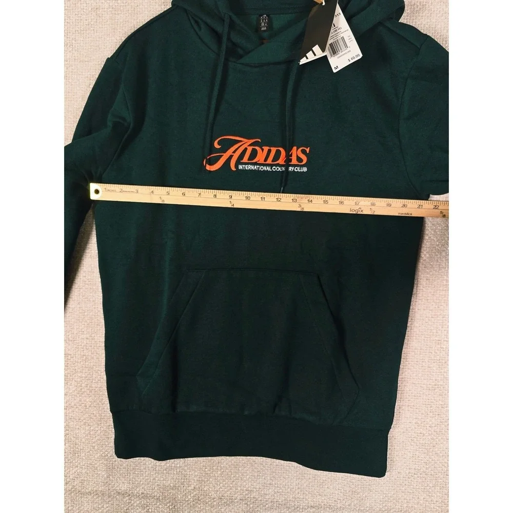 Adidas International Country Club Hoodie Aurora‎ Ivy Green Mens Medium NWT